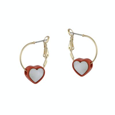 ELSA HEART CHARM EARRINGS 2822