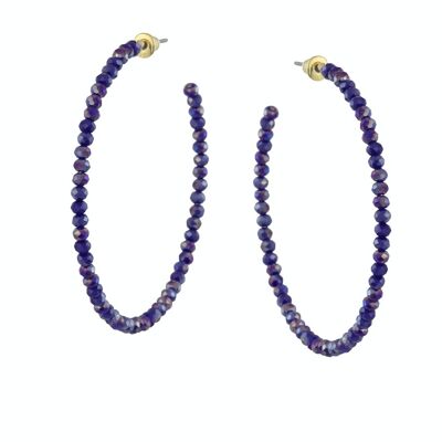 BOUCLES D'OREILLES SURDIMENSIONNÉES EN PERLES REBECCA 2825