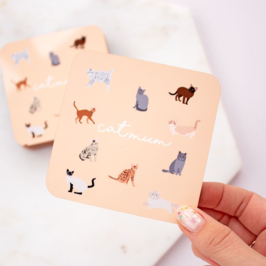 Katzen-Mama-Untersetzer