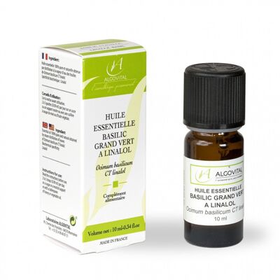 Gran Aceite Esencial de Albahaca Verde con Linalool
