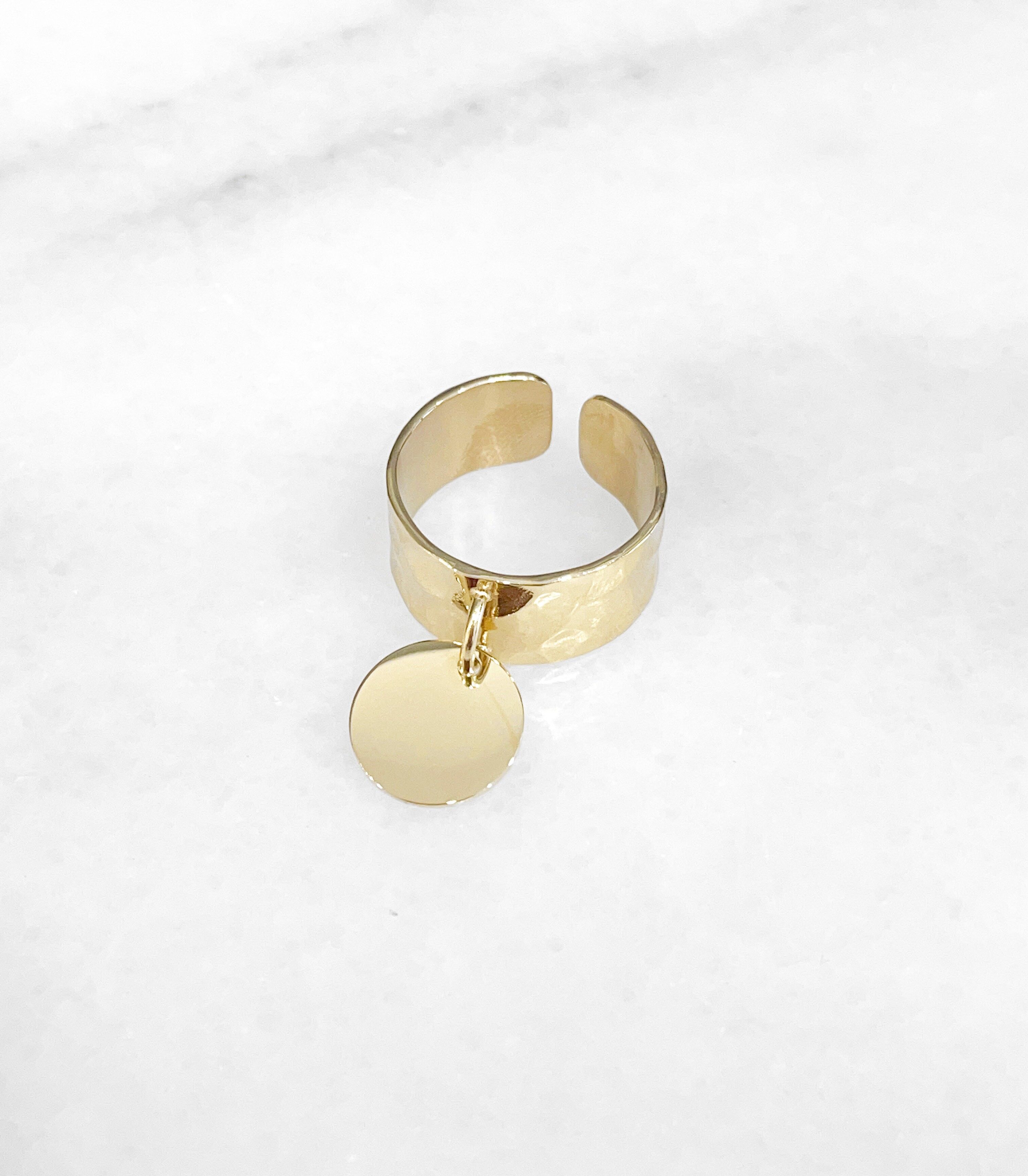 Anello con ciondolo - martellato