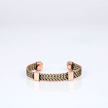 Bracelet léger en cuivre pur avec boîte cadeau (design 24) 2