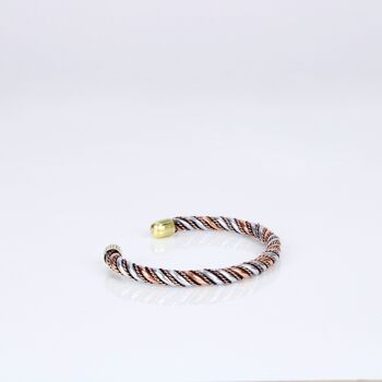 Bracelet léger en cuivre pur avec boîte cadeau (design 26) 3