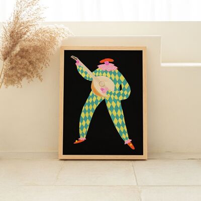 Jacques Circus Art Print | Character | Nursery Wall Decor | A5 A4 A4