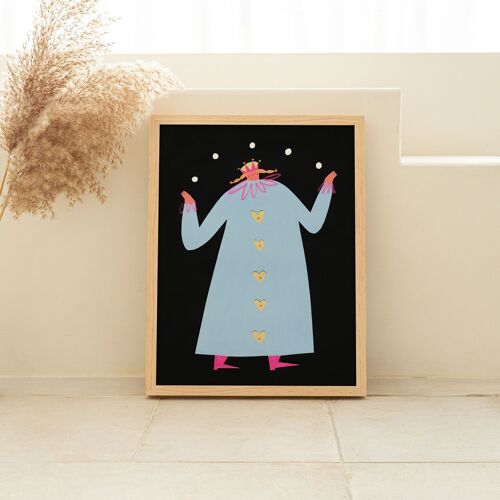 Henriette Circus Art Print | Character | Nursery Wall Decor | A5 A4 A3