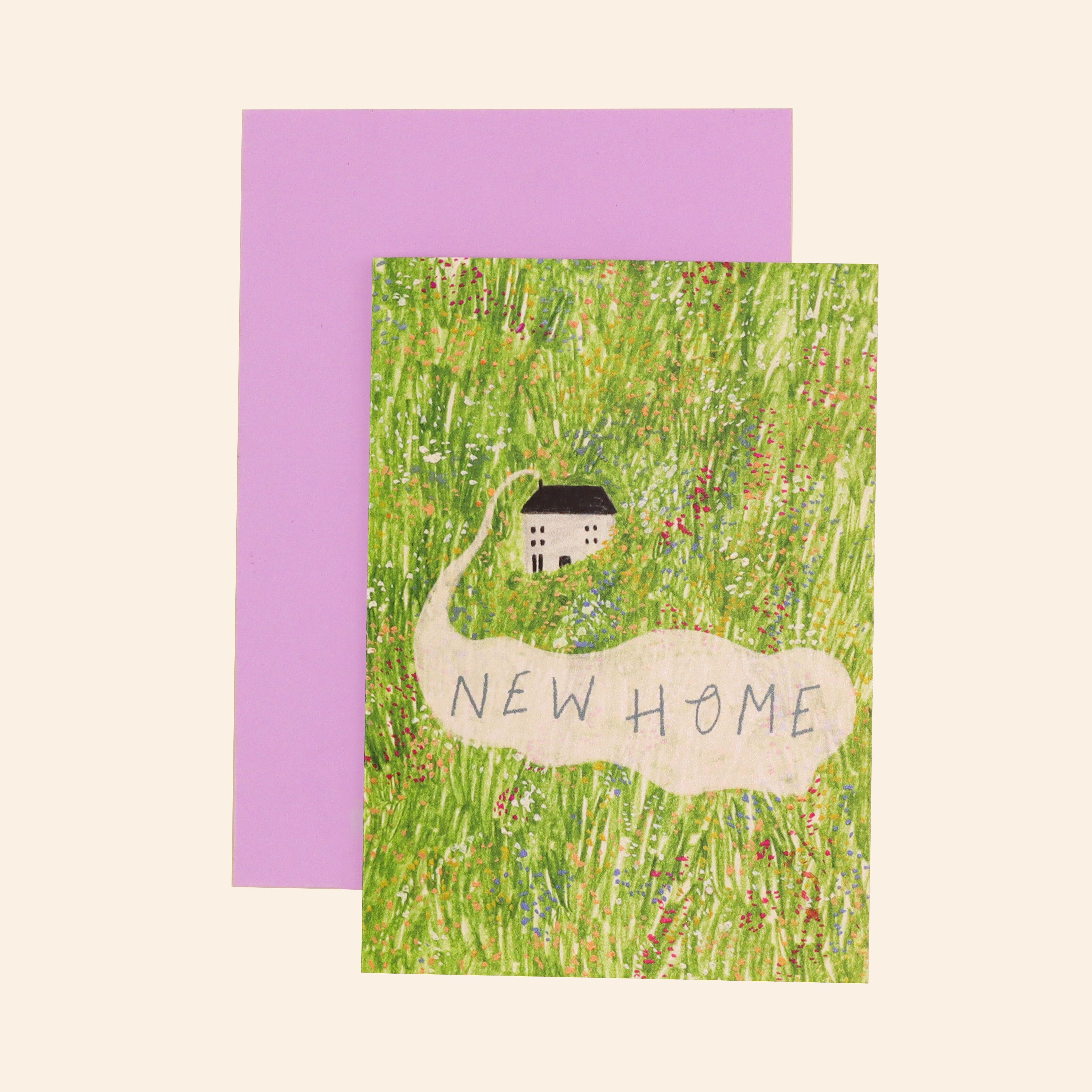 Nuovo biglietto d'auguri per la casa | Scheda floreale | Inaugurazione della casa | Accogliente | A6