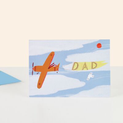 Vintage Plane Dad Card | Father's Day | Dad Birthday | A6