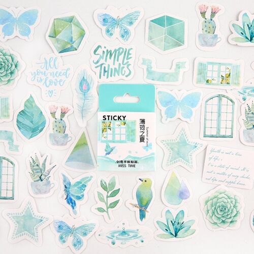 Buy wholesale Mint Aesthetic stickers pack