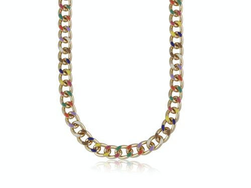 CLAIRE MULTI COLOURED CURB CHAIN NECKLACE 2845