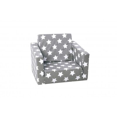 Gray star fireside chair