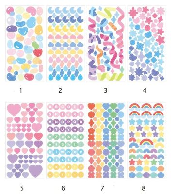 Polco Confetti Sticker Sheets