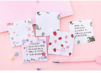 Notes autocollantes Kawaii sur le thème des fruits 3