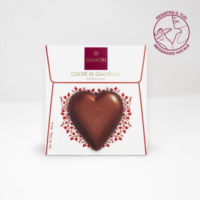 Coeur Gianduja Domori - 250 gr