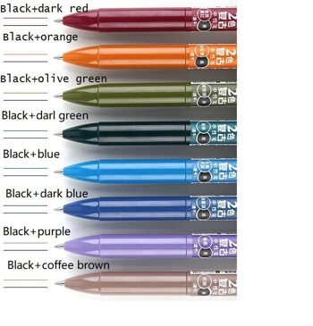 Lot de 2 stylos gel de couleur de 4 4
