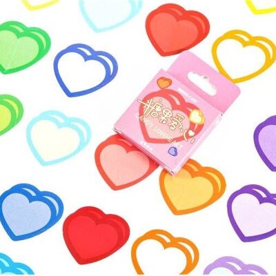 Kawii heart sticker pack