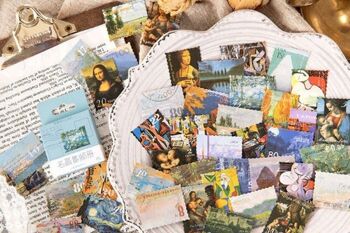 Pack d'autocollants de timbres d'art 1