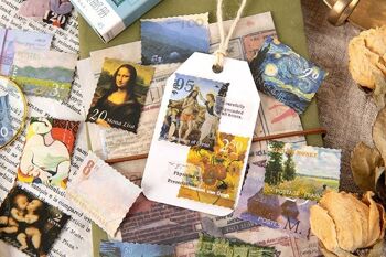 Pack d'autocollants de timbres d'art 4
