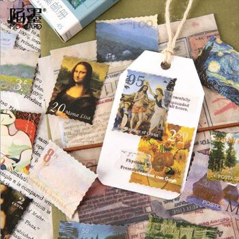 Pack d'autocollants de timbres d'art 6