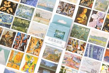 Pack d'autocollants de timbres d'art 7