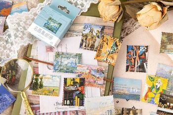Pack d'autocollants de timbres d'art 8