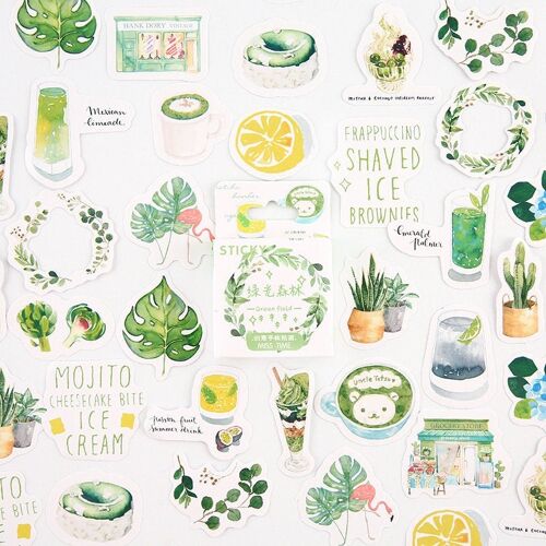 Green Aesthetic stickers pack