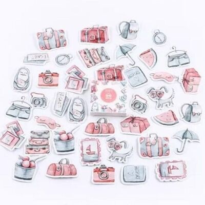 Pink & Grey Stickers Pack