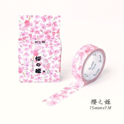 Rosa florales Washi Tape