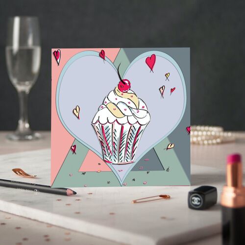 Pastel Cupcakes Greeting Card