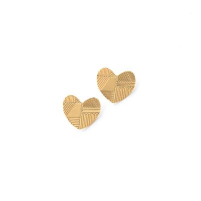 Small striped chips Heart