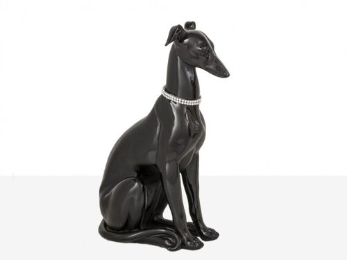 FIGURA GALGO NEGRO RESINA - Modele 2