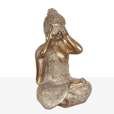 FIGURA BUDA SENTIDOS RESINA DORADO - Modele 2