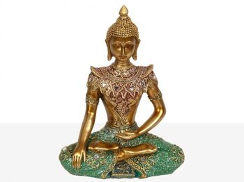 FIGURINE DE BOUDDHA ASSIS EN RÉSINE - Modèle 3