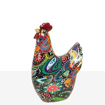 FIGURA GALLINA COLORES RESINA - Modele 1