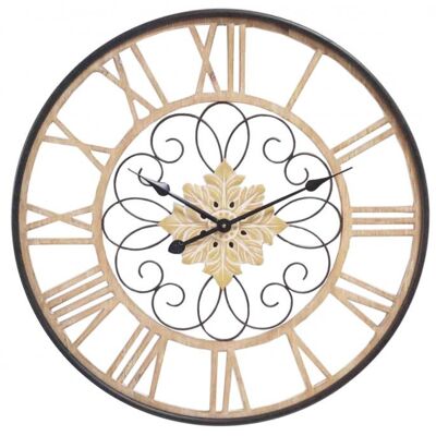 RELOJ PARED METAL/MADERA - Modele 2