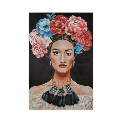 CUADRO PINTADO LIENZO FRIDA - Modele 2