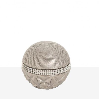 FLORERO CERAMICA OVAL PLATA - Modele 4