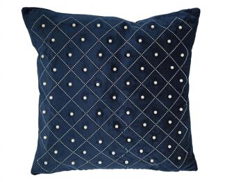 COUSSIN VELOURS NOIR AVEC PERLES 400 grammes