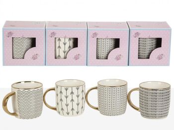 MUG DÉCORÉ 350 ML (4 MODÈLES ASSORTIS) - Modèle 1