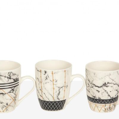 MUG PORCELANA DECOR, SURTIDO (MIN, 12 PCS) - Modele 2