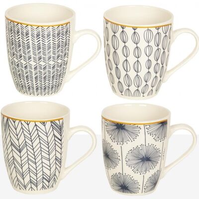 MUG PORCELANA DECOR, SURTIDO (MIN, 12 PCS) - Modele 7