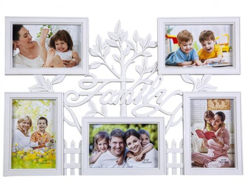 PORTAFOTOS MULTIPLE ARBOL PVC BLANCO - Modele 3