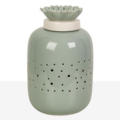 BOTE CALADO CERAMICA VERDE MENTA TAPA - Modele 1