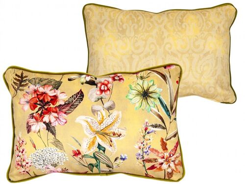 COJIN REVERSIBLE ESTAMPADO AMARILLO CORD POLIE 400