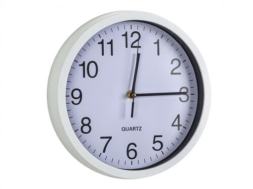 RELOJ PARED PS/VIDRIO BLANCO - Black