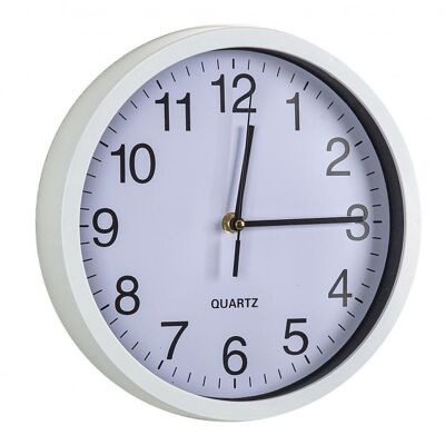 RELOJ PARED PS/VIDRIO BLANCO - Black