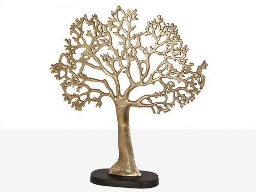 ARBOL ALUMINIO DORADO SOP NEGRO