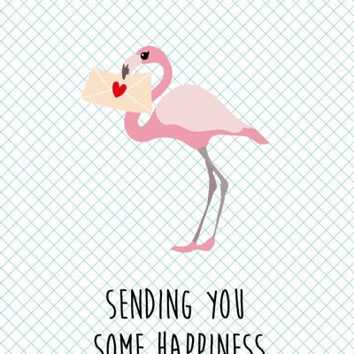 Postcard sending you some happiness