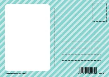 Carte postale envoyant des arcs-en-ciel, jolie carte d'amitié kawaii 2
