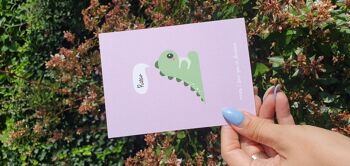 Carte postale Rarw signifie Je t'aime Dinosaurus 3