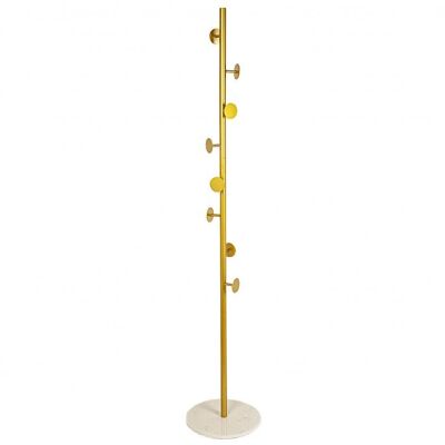 PERCHA ARBOL METAL DORADO BASE MARMOL - Modele 1